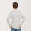 L&S Hope Applic Textured Grey Terry Full Sleeves T-Shirt 14054