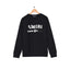 AMRI Front Embroided Black Fleece Sweatshirt 13717
