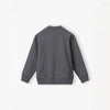 L&S Make Noise Grey Mock Neck Terry Zipper 13911