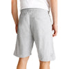 LFT White Cord Plain Grey Terry Shorts 13160