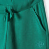 LE LTD Embroided Kangroo Pocket Hoodie With Terry Trouser Green Tracksuit 14703