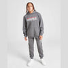 HR Embroided To Something with Kangroo Pocket Style Dark Grey Hoodie TrackSuit 14264