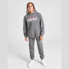 HR Embroided To Something with Kangroo Pocket Style Dark Grey Hoodie TrackSuit 14264