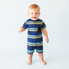 Lee Multiples Stripes with Small Pocket Navy Blue BodySuit 14100
