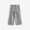 NXT Silver Button Check Box Grey Pant 14070