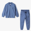 5.10.15 Smart Clever Mock Neck Cadet Blue Zipper Hoodie & Trouser Fleece TrackSuit 14695
