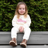 HM Miami Embroided Cream Light Fleece Sweatshirt 14244