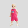 Lee Multi Stripes Panel With Small Pocket Sleeveless Corel BodySuit 14096