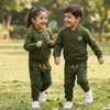 5.10.15 Advanture Ahead Ottoman Green Mock Neck Zipper With Ottoman Trouser Tracksuit 14793