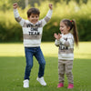 MNG We Are One Team White & Brown Terry Sweatshirt 14327