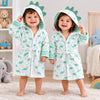 CRT All Over Dinosaur Print Terry Hooded Bathrobe 12510