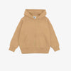 LE LTD Embroided Fleece Beige Zipper Hoodie 13886