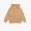 LE LTD Embroided Fleece Beige Zipper Hoodie 13886