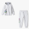 5.10.15 Stay Cool All is ok Light Grey Terry Zippper Hoodie with Trouser TrackSuit 14692
