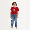 OKD Dino Printed Maroon Girls Top 4919