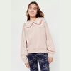 LE Bib Frill Style Baby Pink Terry Sweatshirt 14852