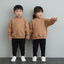 LE LTD Embroided Losse Style Biscuit Brown Sweatshirt 14848