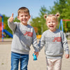 L&S Champions New York Fleece Grey Sweatshirt 14851