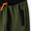 5.10.15 Ottoman Style Contract Belt & Cord Army Green Terry Trouser 12747