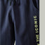 L&S Follow the Iconic Black Cord Navy Blue Terry Trouser 14656