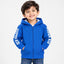 B.X Super Kid Print On Arms Blue Zipper Hoodie 8230