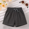 NXT Plain Dark Grey Girls Soft Shorts 11167