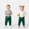 5.10.15 Skin Cord Plain Green Fleece Jogger Trouser 14657