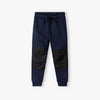 5.10.15 Black Cord Knee patch Style Navy Blue Terry Trouser 14652