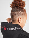HR Embroided Kangroo Pocket Style Black Fleece Hoodie Tracksuit 14259