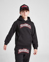 HR Embroided Kangroo Pocket Style Black Fleece Hoodie Tracksuit 14259