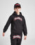 HR Embroided Kangroo Pocket Style Black Fleece Hoodie Tracksuit 14259