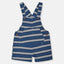 LL Hi & Fun Top with Striped Cadet Blue Dungaree 2 Piece Set 12885
