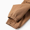 ZY Cargo Pocket Style Elastic Wasit with Cord Brown Jogger Pant 14128