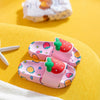 CN Fruit Print Baby Pink Slippers 14177