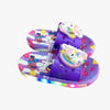 CN Unicorn Light Happy Sugus Elastic Grip Lightening Purple Slippers 14170