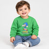 B.X Sonic Generation Print Green Sweatshirt 8333