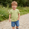 CA Pale Khaki Self Lines Pocket Style T-Shirt 13180