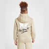 HR Pigeon Print Back Embroieded Beige Fleece Hoodie Tracksuit 14260