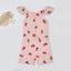 PMK Strawberry Print Baby Pink JumpSuit 11708