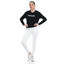 FC Front White Print Black Fleece Sweatshirt 10049