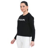 FC Front White Print Black Fleece Sweatshirt 10049