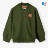 5.10.15 Mountain Adventure Dino Badge Ottoman Pale Green Mock Neck Zipper 12383