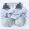 CN Dior Bow Shimming Grey Soft Bottom Pumps 10323