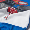 H Monster Truck North Pole Print Blue Sweater 10874