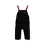 CRT Dashingly Handsome Contrast Shoulder Black Cotray Dungaree 11137