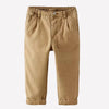 ZR Brushed Canvas With Small Pocket Silver Button Brown Pant 14198