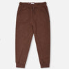 ZR Easy Art Round Pocket Slub Brick Red Terry Trouser 11216