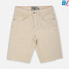 GH Round Pockets Beige Denim Shorts 11263