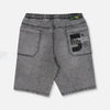 OM Street Ball Play Washed Grey Denim Shorts 11265