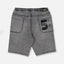OM Street Ball Play Washed Grey Denim Shorts 11265